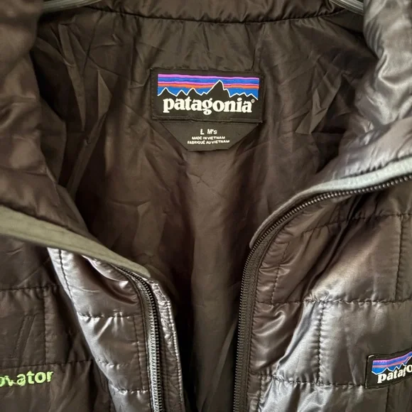 Patagonia Black Puffer vest men’s L - Picture 2 of 7